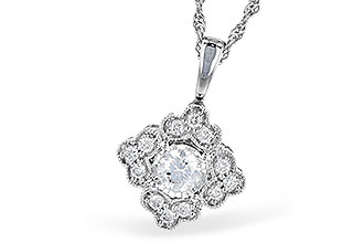 A318-85980: NECKLACE .15 BR .25 TW