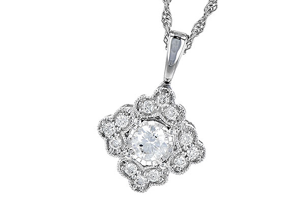A318-85980: NECKLACE .15 BR .25 TW