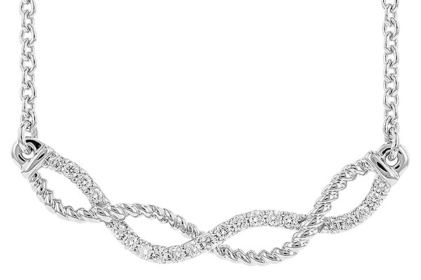 A319-74144: NECKLACE .12 TW (18")