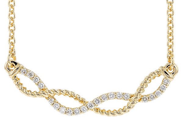 A319-74144: NECKLACE .12 TW (18")