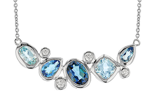 A319-78653: NECK 2.57 BLUE TOPAZ TW 2.72 TGW (18")