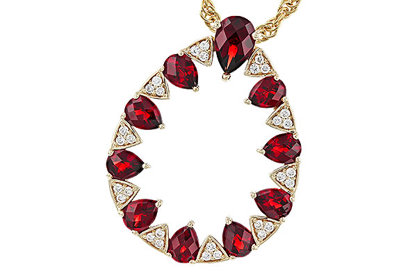 A320-65926: NECKLACE 1.85 GARNET 1.96 TGW