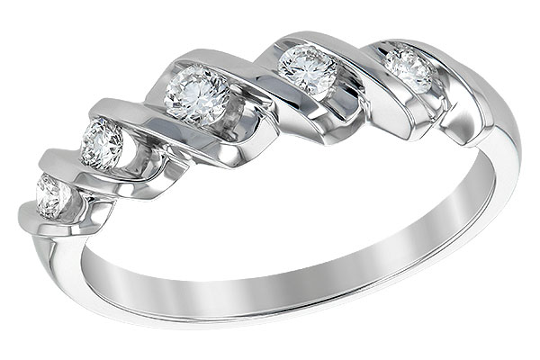 B138-87817: LDS WED RING .25 TW