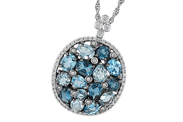 B233-40535: NECK 3.12 BLUE TOPAZ 3.41 TGW