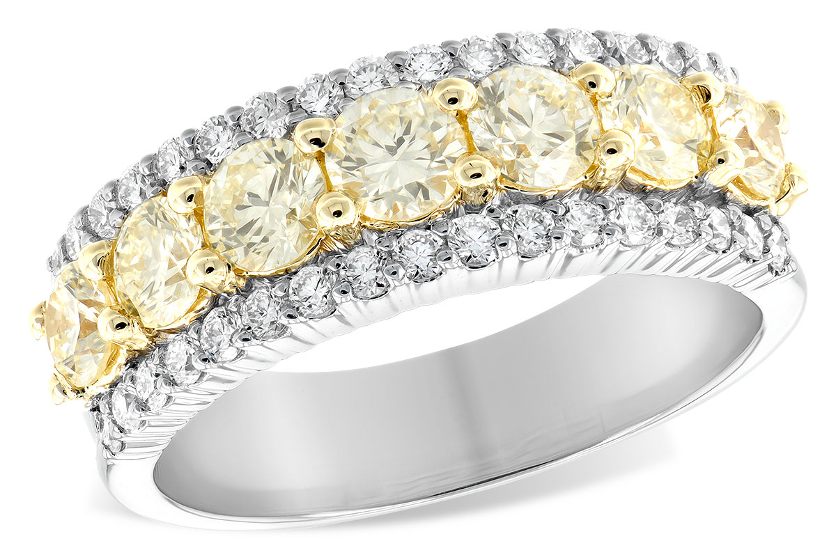 B234-30535: LDS DIA WED RG 1.20 YELLOW DIA 1.64 TW