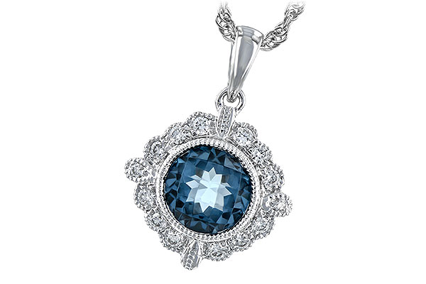 B235-21417: NECK .98 BLUE TOPAZ 1.10 TGW
