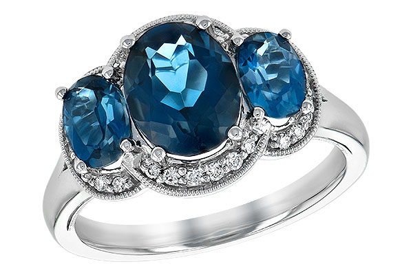 B235-25026: LDS RG 4.20 BLUE TOPAZ 4.33 TGW