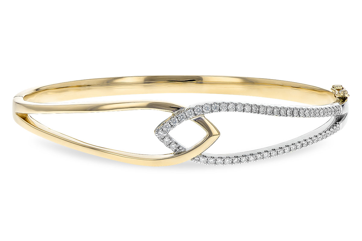 B235-25989: BANGLE BRACELET .50 TW