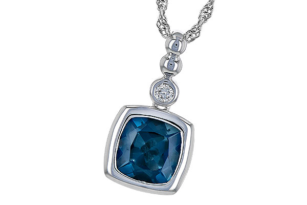 B236-12289: NECK 1.50 LONDON BLUE TOPAZ 1.54 TGW