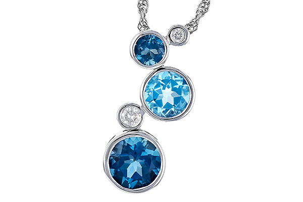 B318-88717: NECK 2.30 BLUE TOPAZ 2.40 TGW