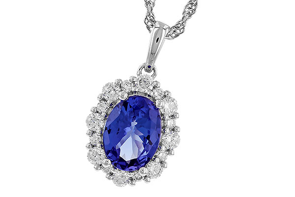 B319-76908: NECK 1.02 TANZANITE 1.32 TGW (8x6 OVAL)