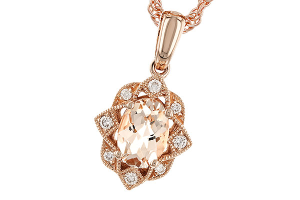 B319-79635: NECK .62 MORGANITE .70 TGW (7x5MM MORG)