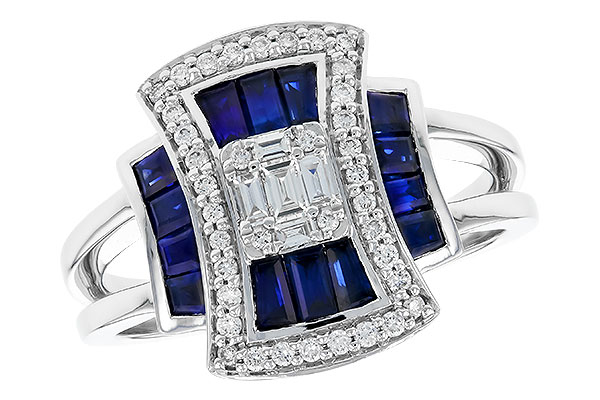 B319-80471: LDS RG .87 TW SAPPHIRE 1.22 TGW