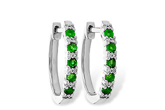 B319-80517: EARR .25 EMERALD .31 TGW