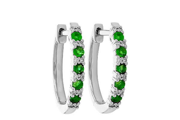 B319-80517: EARR .25 EMERALD .31 TGW
