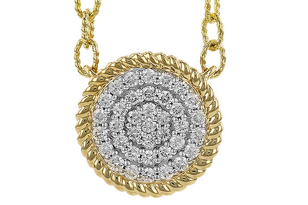 B319-81408: NECKLACE .32 TW (18")