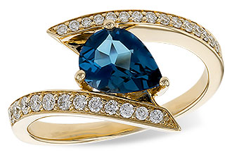 B320-65035: LDS RG 1.04 LONDON BLUE TOPAZ 1.28 TGW (8x6MM)