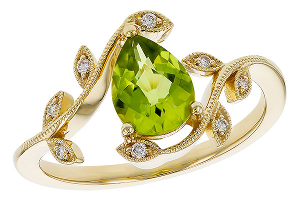 B320-65980: LDS RG 1.16 PERIDOT 1.22 TGW (8x6MM PER)