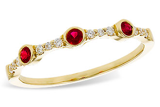 B320-66871: LDS WED RG .15 RUBY .24 TGW