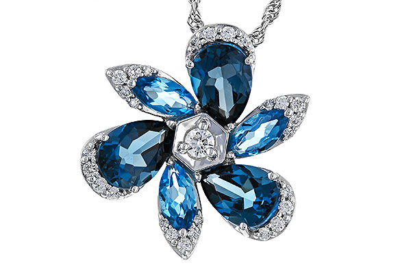 B320-67762: NECKLACE 3.03 BLUE TOPAZ 3.22 TGW