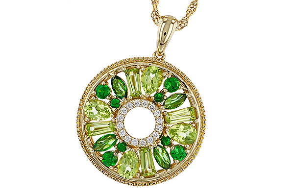 B320-67771: NECKLACE 1.47 SEMI-PREC (PER & GR.GT) 1.52 TGW