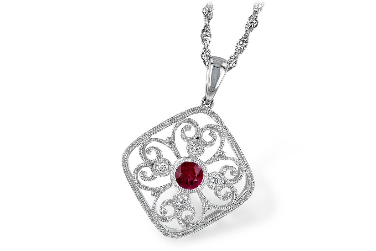 C232-47780: NECKLACE .28 RUBY .34 TGW