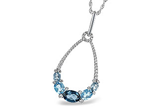 C233-40498: NECK 1.76 BLUE TOPAZ 1.96 TGW