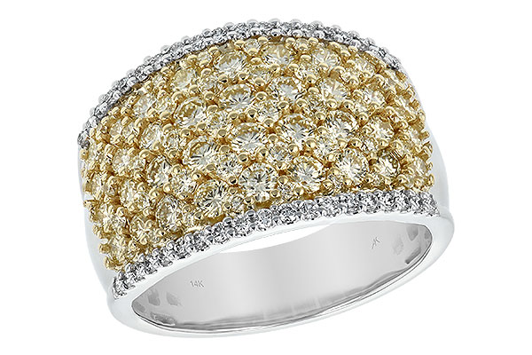 C235-20498: LDS DIA WED RG 1.82 YELLOW DIAS 2.02 TW