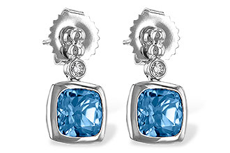 C235-23217: EARR 1.76 BLUE TOPAZ 1.80 TGW