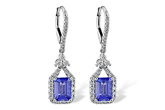 C236-09598: EARR 1.60 TW TANZANITE 2.08 TGW