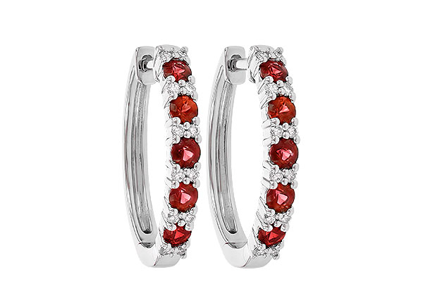 C236-13262: EARR .90 RUBY 1.08 TGW