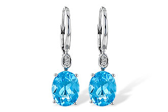 C236-17735: EARR 3.70 TW BLUE TOPAZ 3.75 TGW (9x7MM BT)