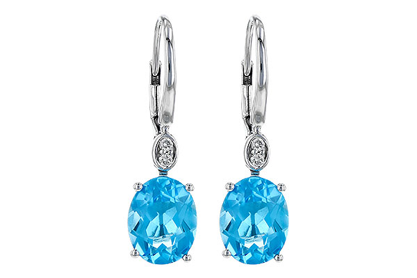 C236-17735: EARR 3.70 TW BLUE TOPAZ 3.75 TGW (9x7MM BT)