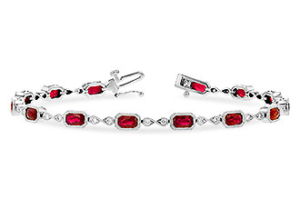 C318-85080: BRACELET 4.50 RUBY 4.82 TGW