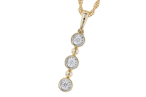 C319-75971: NECKLACE .08 TW