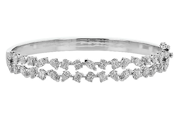 C319-80544: BANGLE 3.50 TW FANCY CUT DIAS