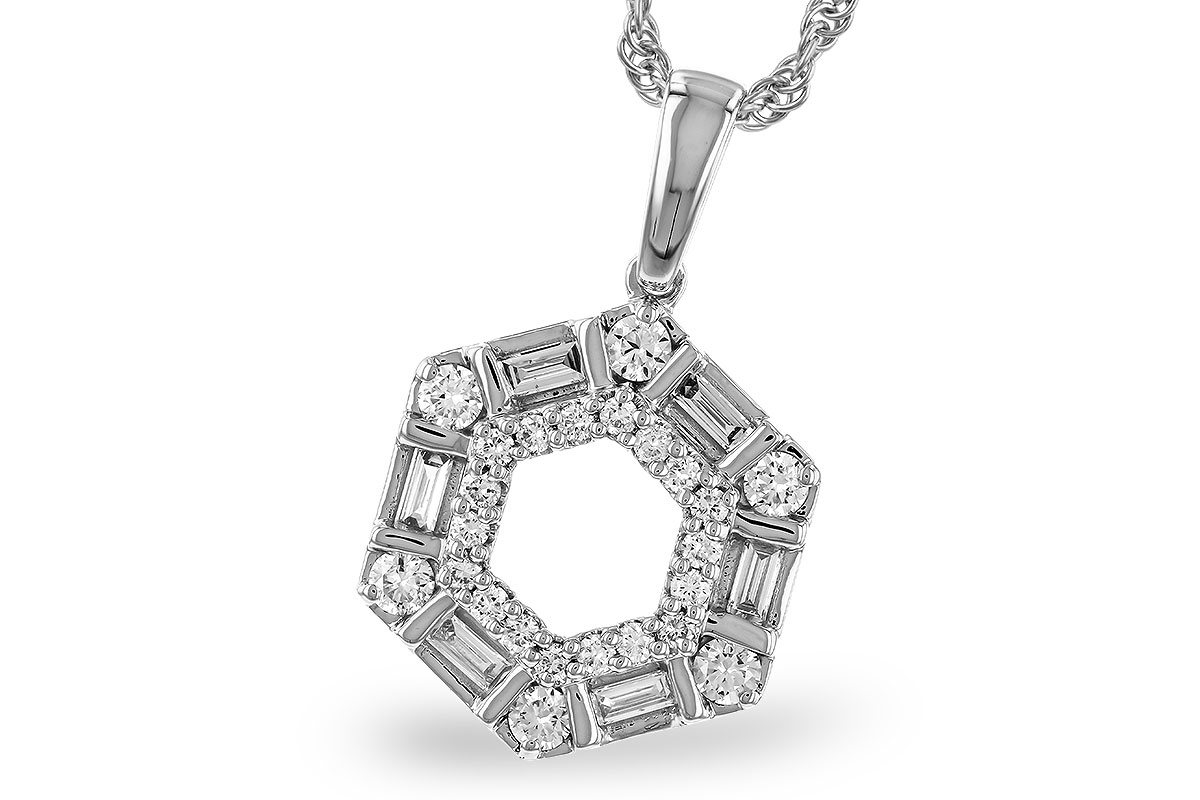 C320-65026: NECKLACE .14 TW BAG .50 TW