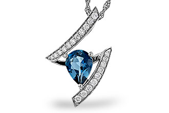 C320-65035: NECK 1.04 LONDON BLUE TOPAZ 1.23 TGW (8x6MM)