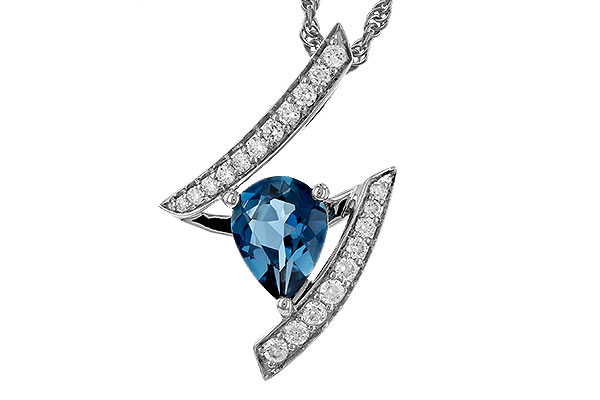 C320-65035: NECK 1.04 LONDON BLUE TOPAZ 1.23 TGW (8x6MM)