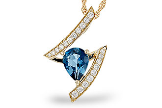 C320-65035: NECK 1.04 LONDON BLUE TOPAZ 1.23 TGW (8x6MM)