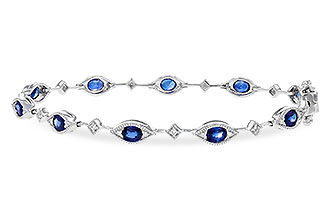 C320-65080: BRACELET 2.31 SAPPHIRE 2.50 TGW (7")