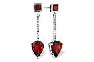 C320-65926: EARRINGS 2.70 TW GARNET 2.77 TGW