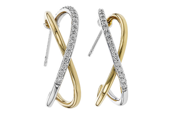 C320-65989: EARRINGS .50 TW