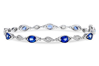 C320-65998: BRACELET 4.02 SAPPHIRE 4.26 TGW (7")