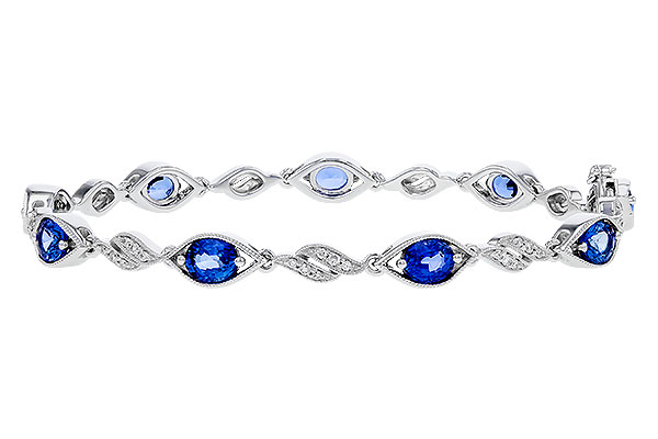 C320-65998: BRACELET 4.02 SAPPHIRE 4.26 TGW (7")