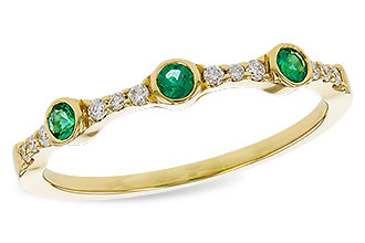 C320-66862: LDS WED RG .11 EMERALD .20 TGW