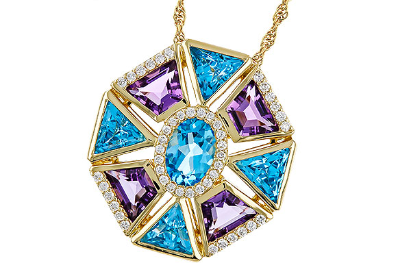 C320-67771: NECKLACE 4.47 SEMI-PREC (BT & AMY) 4.65 TGW