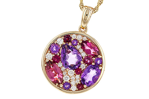 C320-70544: NECK 1.83 TW SEMI-PRECIOUS (P.TOUR, AMY) 2.00 TGW