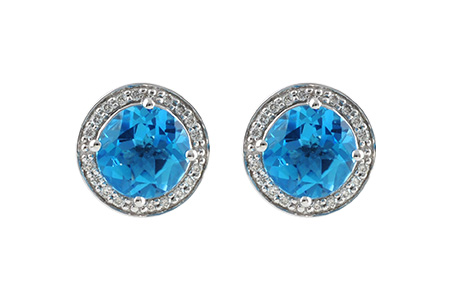 D233-39635: EARR 4.22 BLUE TOPAZ 4.41 TGW