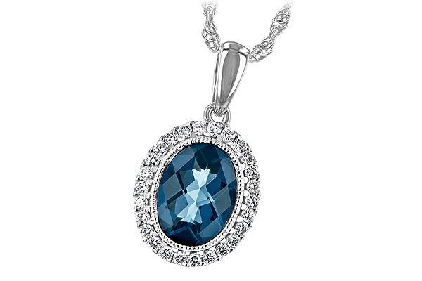 D235-19562: NECK 1.28 LONDON BLUE TOPAZ 1.41 TGW